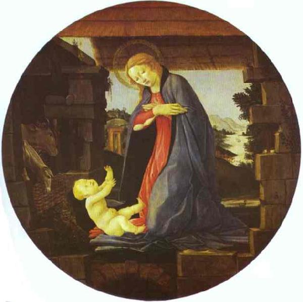 Sandro Botticelli The Virgin Adoring Child Sweden oil painting art